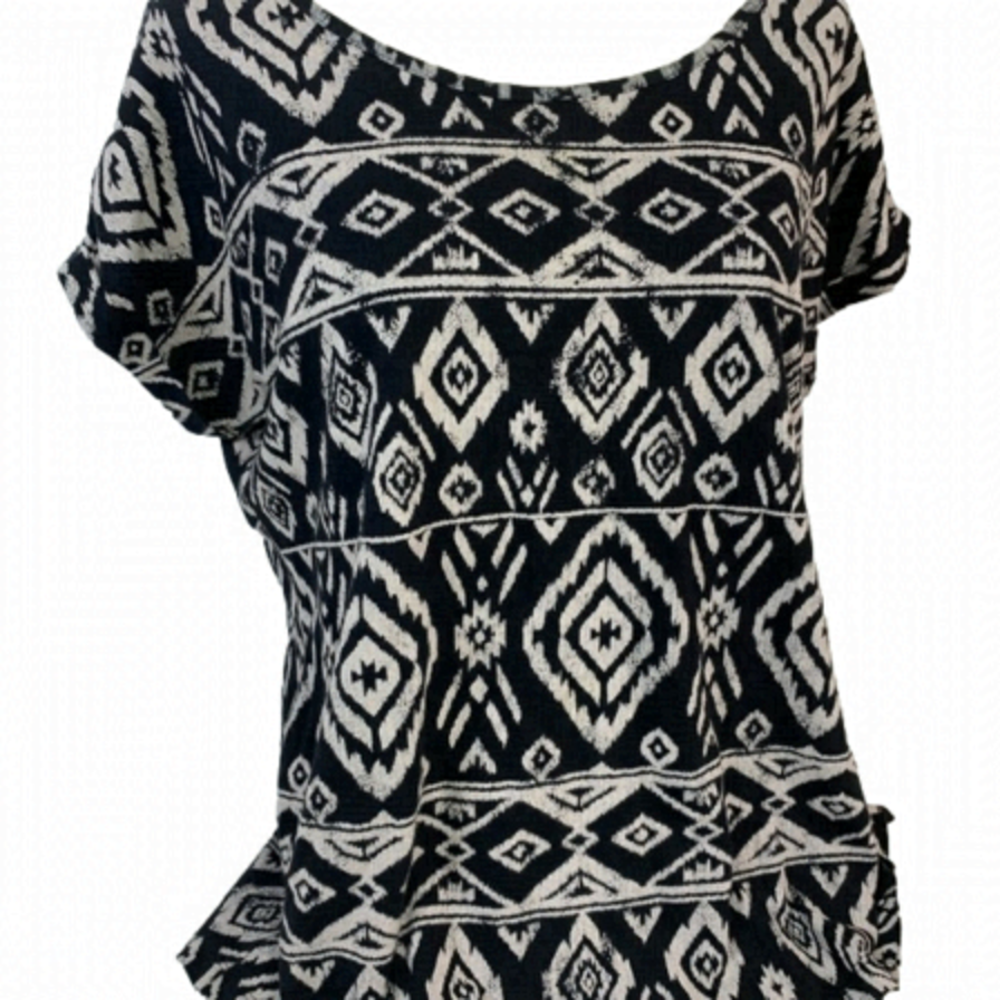 Twik Black And White Blouse
